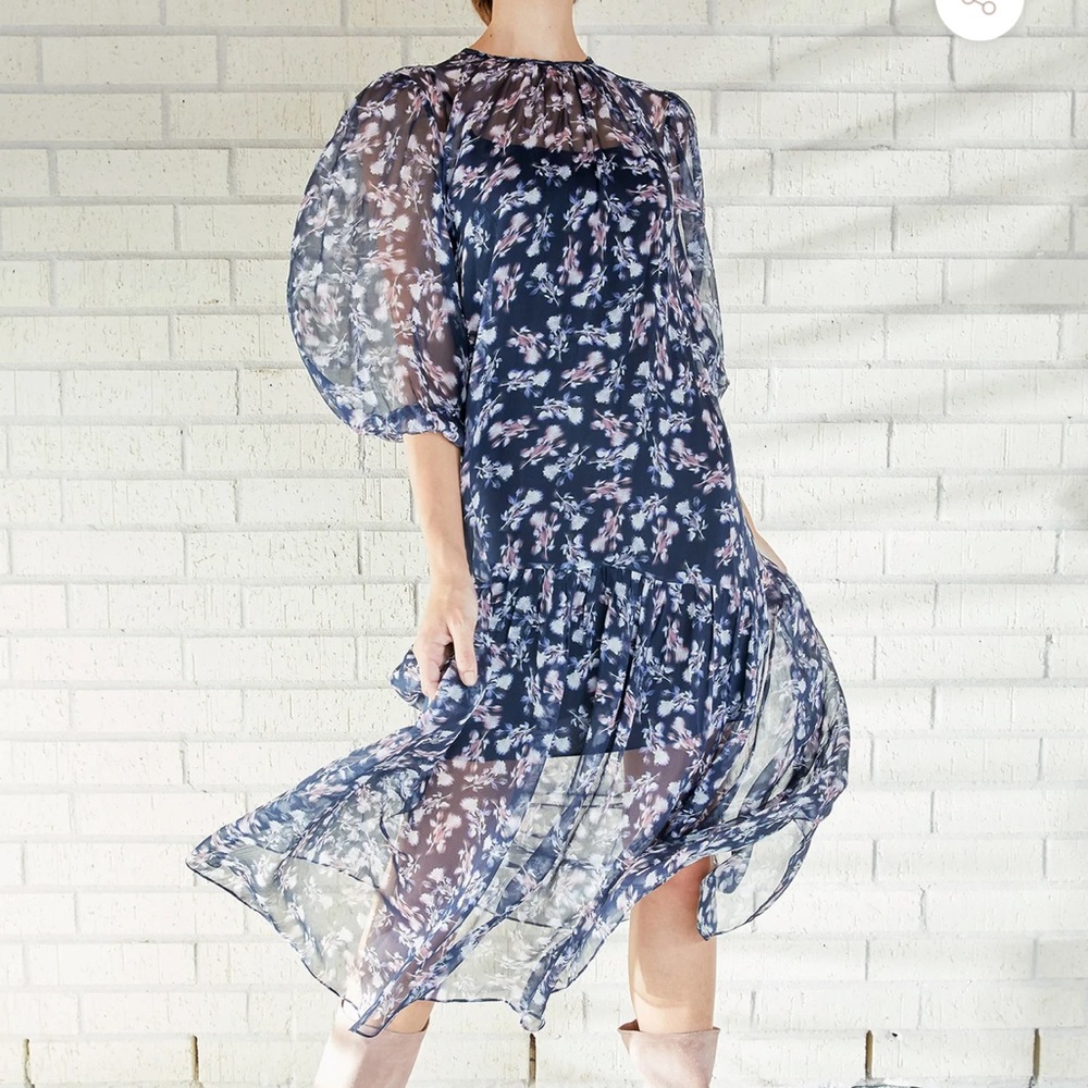 CHRISTY LYNN | 100% Silk, Olivia Dress (slip dress not included)